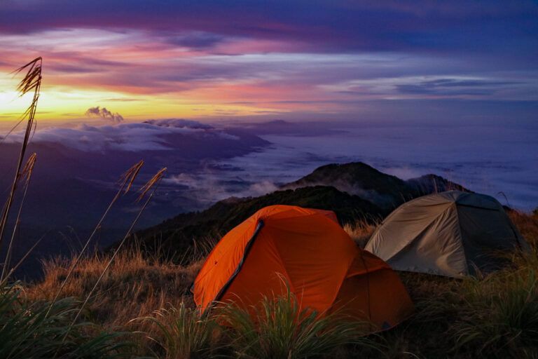 Sunrise on Mt. Te Aroha, Kaimai Ranges, New Zealand